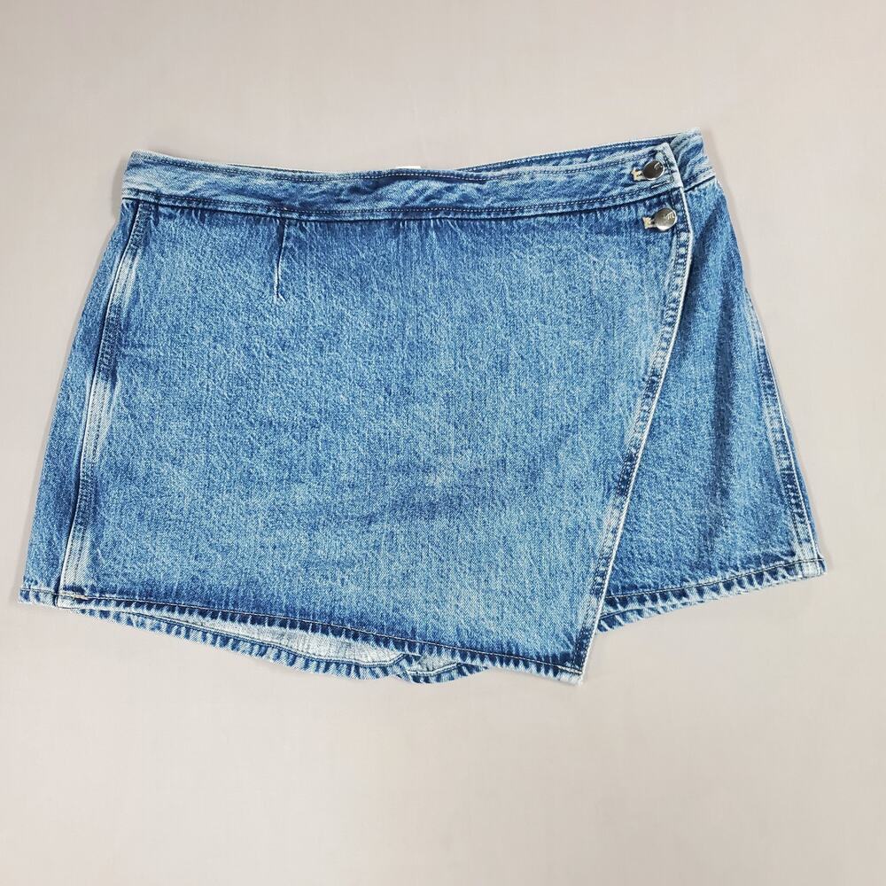 Madewell Womens Demim Wrap Skort Size 31 NWT